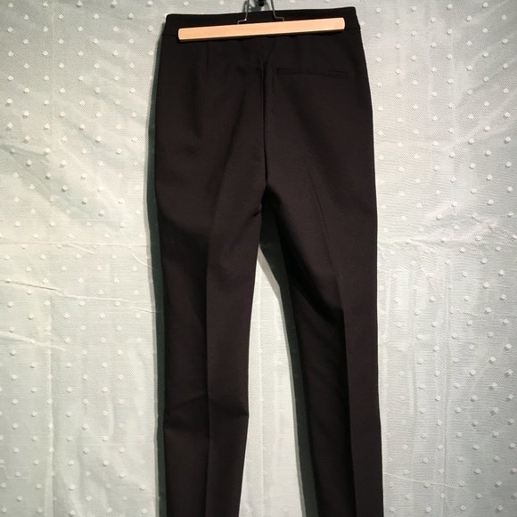 Zara classic straight leg black pants - Picture 2 of 5